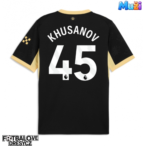 Manchester City Abdukodir Khusanov #45 Venkovní Dres 2026-27 Krátký Rukáv Manchester City Abdukodir Khusanov #45 Venkovní Dres 2026-27 Krátký Rukáv